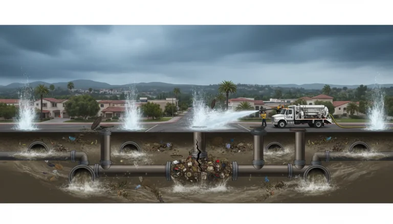 All Temecula Drains Backed Up: Main Line Clog?